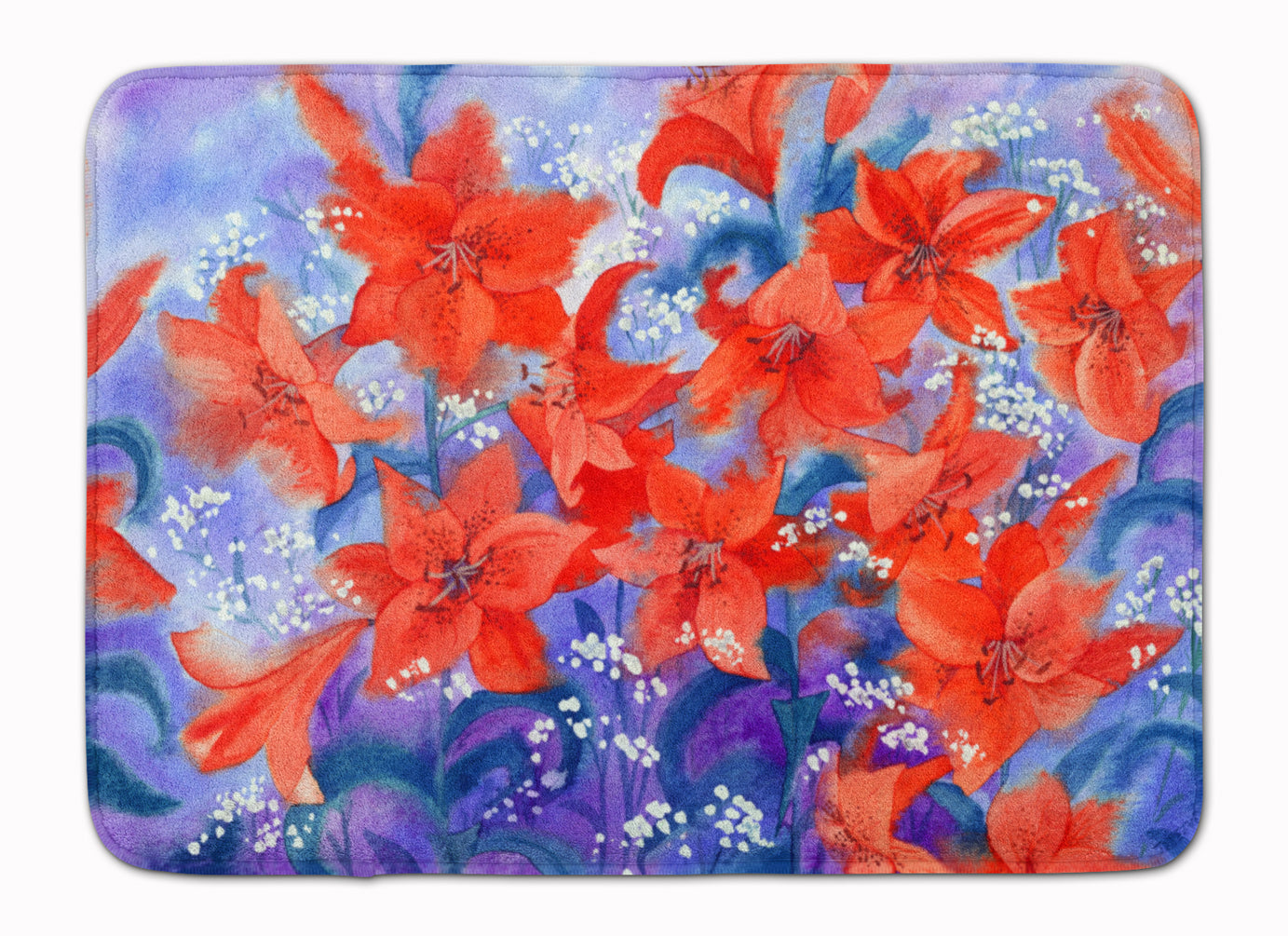 Lillies Machine Washable Memory Foam Mat IBD0257RUG - the-store.com