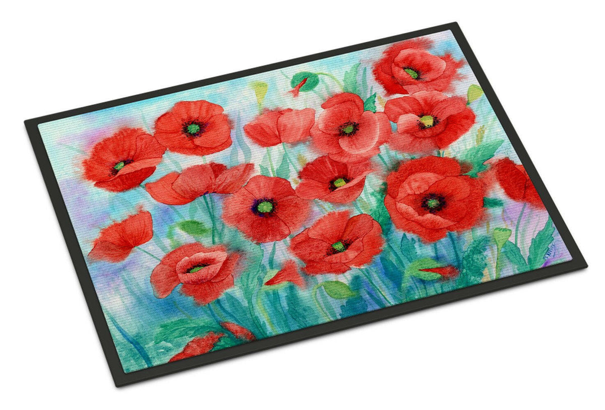 Poppies Indoor or Outdoor Mat 24x36 IBD0258JMAT - the-store.com