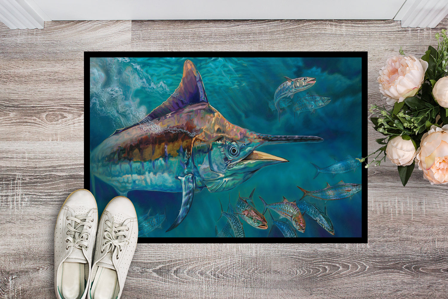 Liquid Metal Black Marlin Indoor or Outdoor Mat 18x27 JMA2005MAT - the-store.com