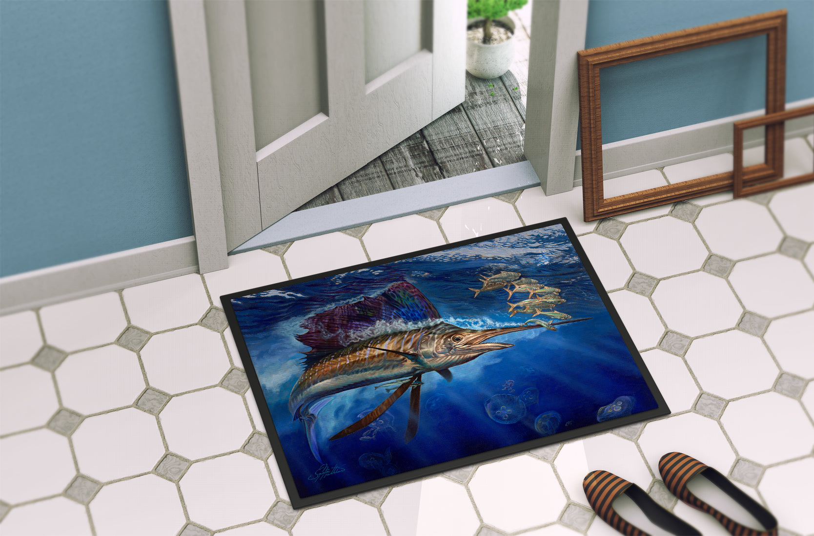 Majesty Sailfish Indoor or Outdoor Mat 18x27 JMA2010MAT - the-store.com