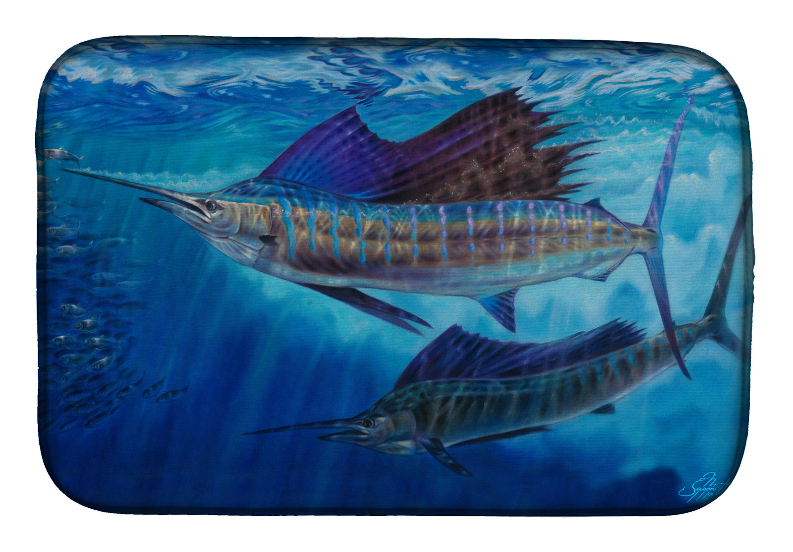 Wide Open Sailfish Dish Drying Mat JMA2011DDM  the-store.com.