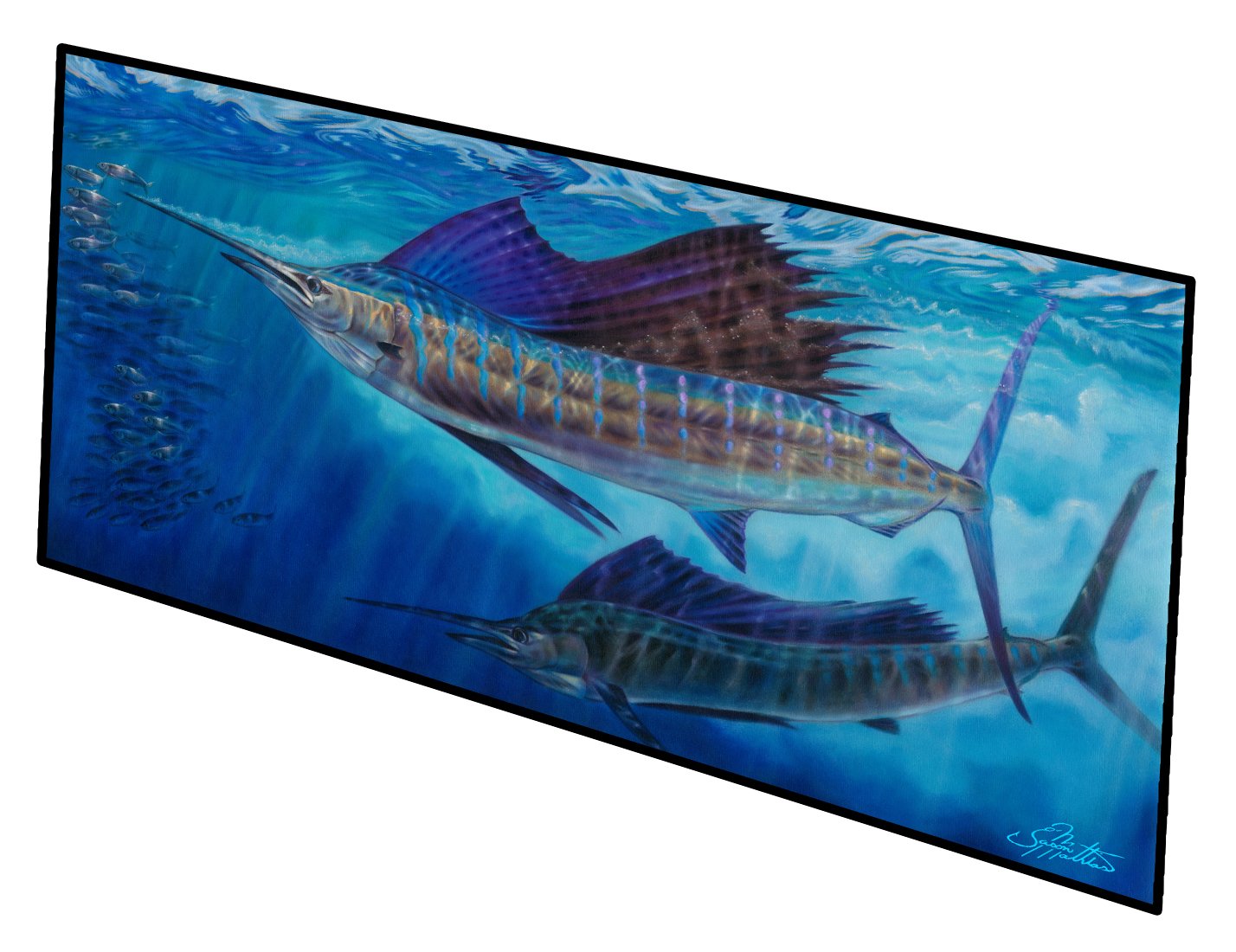 Wide Open Sailfish Indoor or Outdoor Runner Mat 28x58 JMA2011HRM2858 by Caroline's Treasures