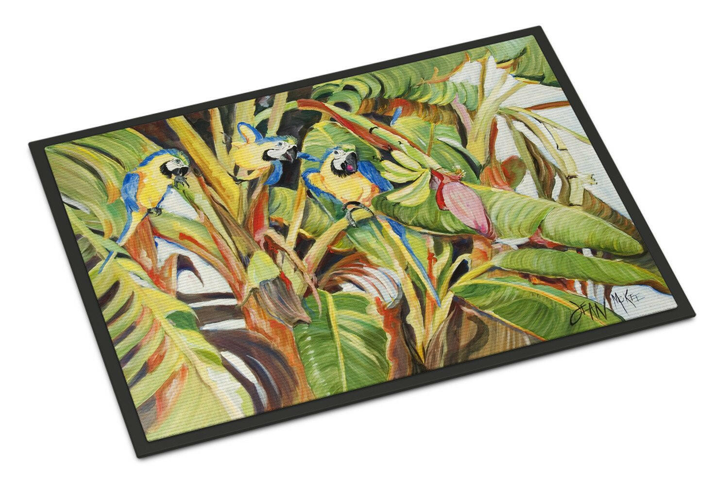 Three Blue Parrots Indoor or Outdoor Mat 18x27 JMK1010MAT - the-store.com