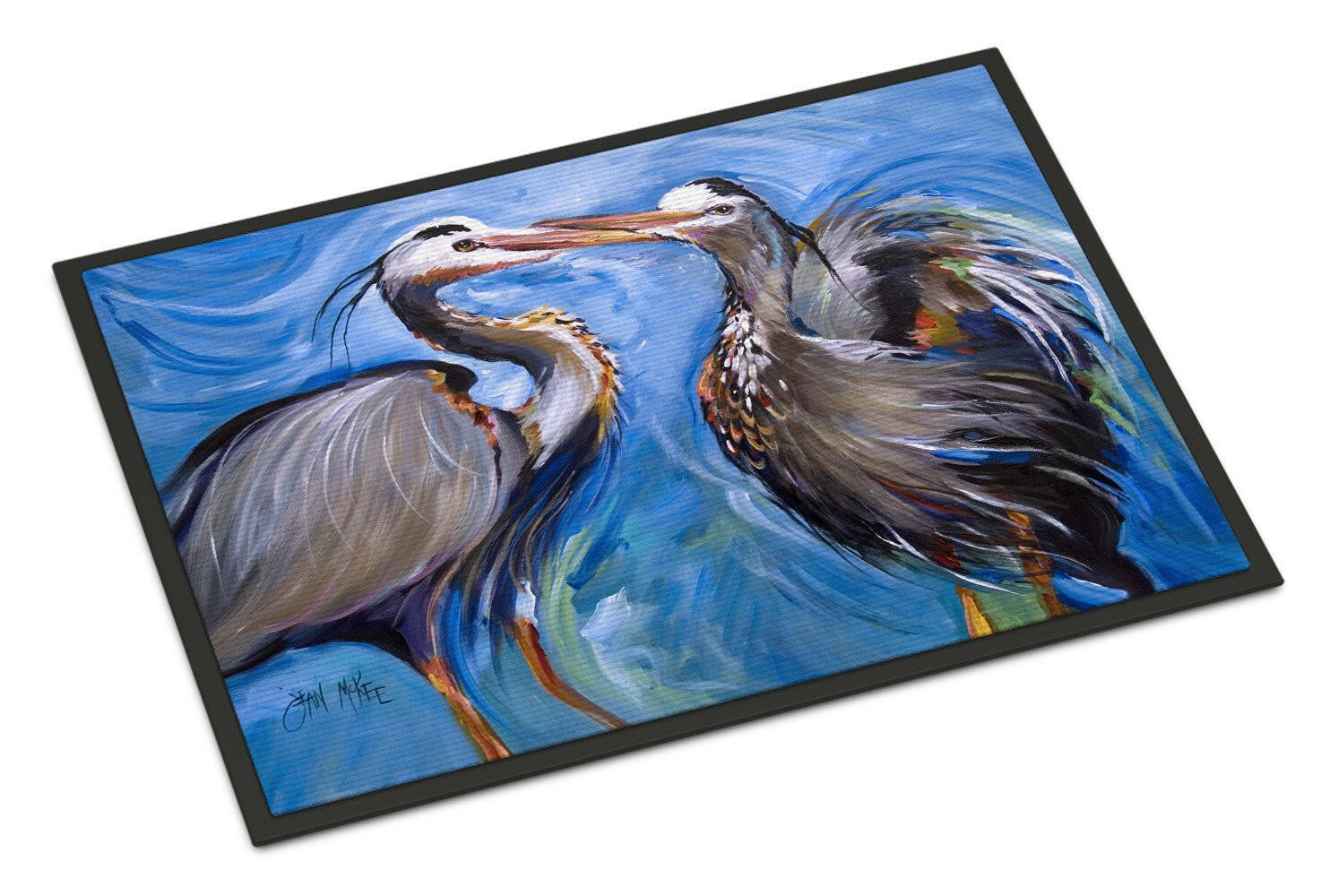 Blue Heron Love Indoor or Outdoor Mat 24x36 JMK1011JMAT - the-store.com