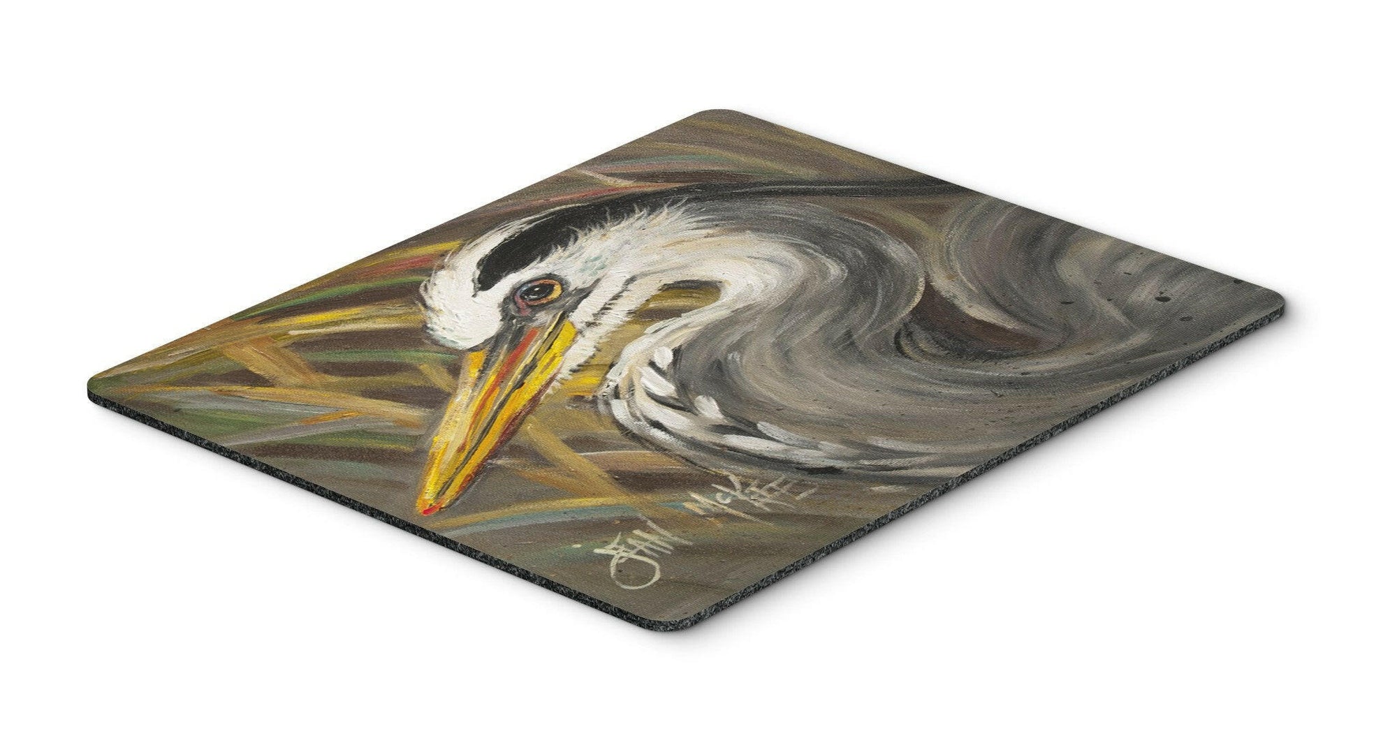 Blue Heron Mouse Pad, Hot Pad or Trivet JMK1012MP by Caroline's Treasures