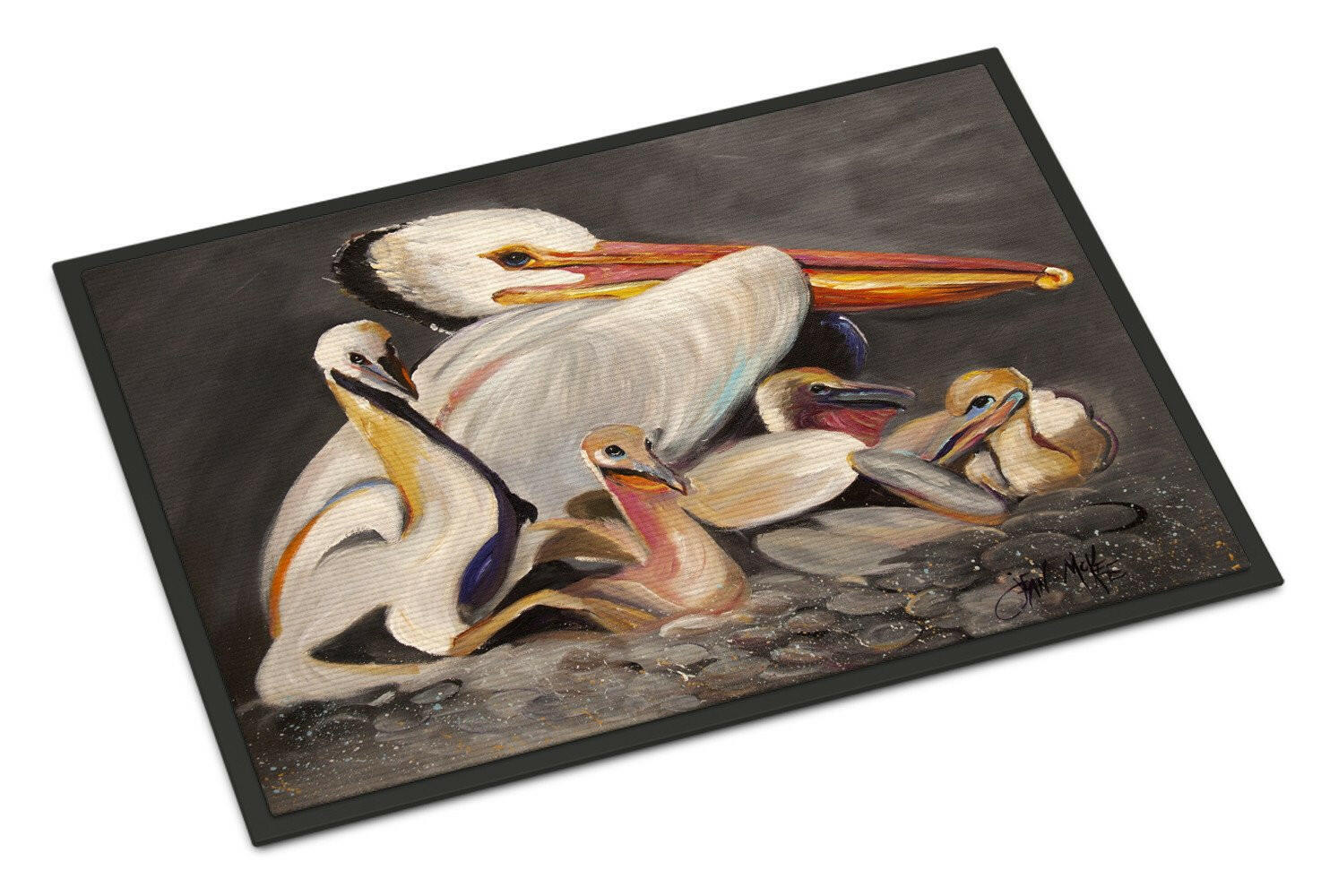 White Pelicans Indoor or Outdoor Mat 24x36 JMK1026JMAT - the-store.com