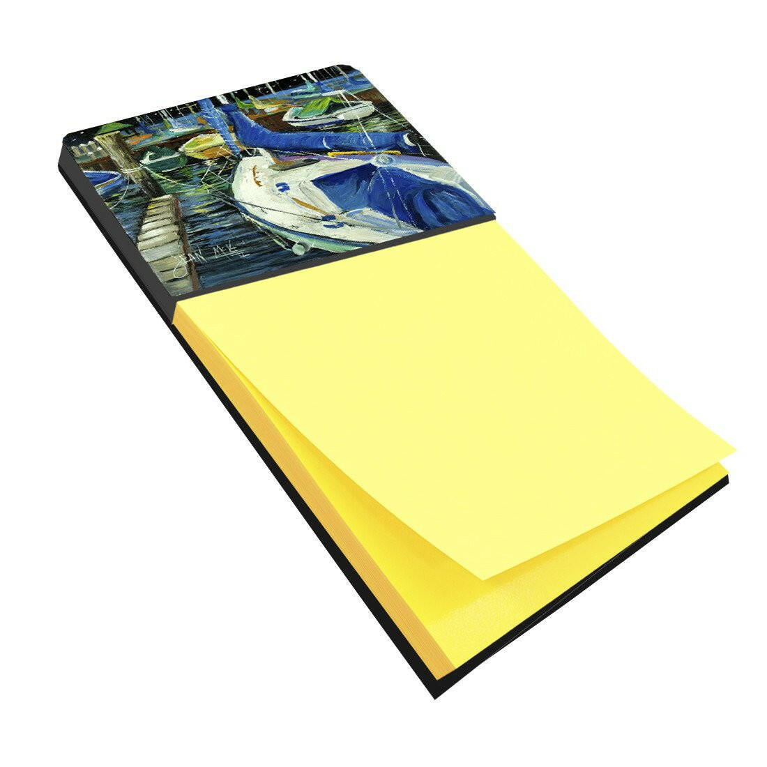 Night on the Docks Sailboat Sticky Note Holder JMK1031SN by Caroline's Treasures