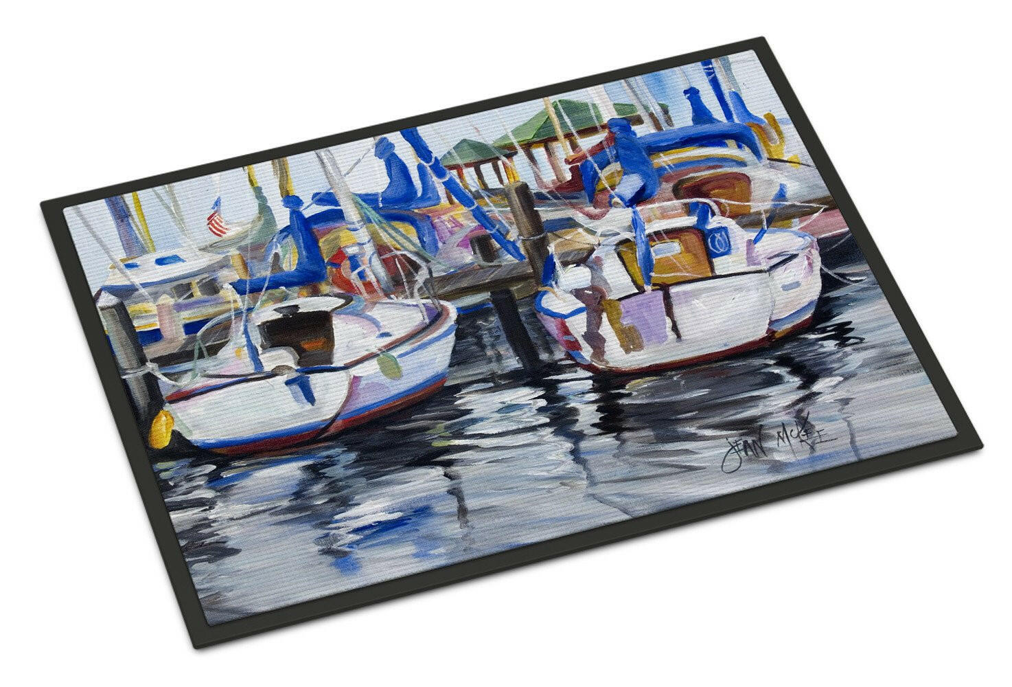 Sailboats Indoor or Outdoor Mat 18x27 JMK1054MAT - the-store.com