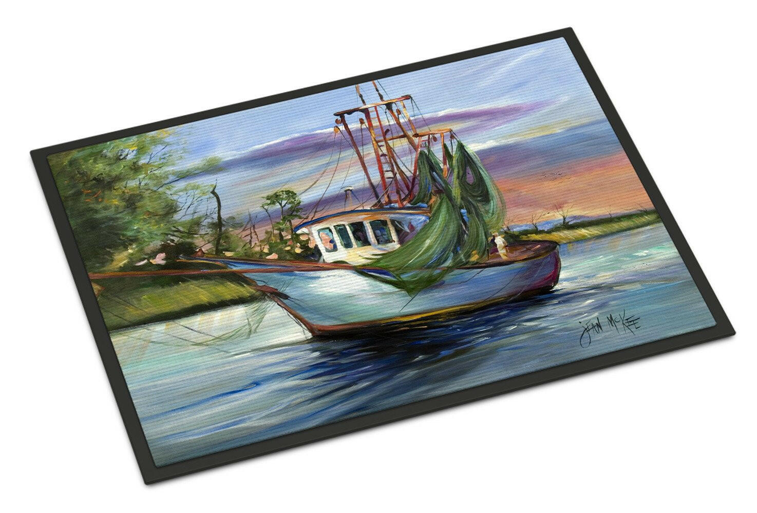 Jeannie Shrimp Boat Indoor or Outdoor Mat 24x36 JMK1059JMAT - the-store.com