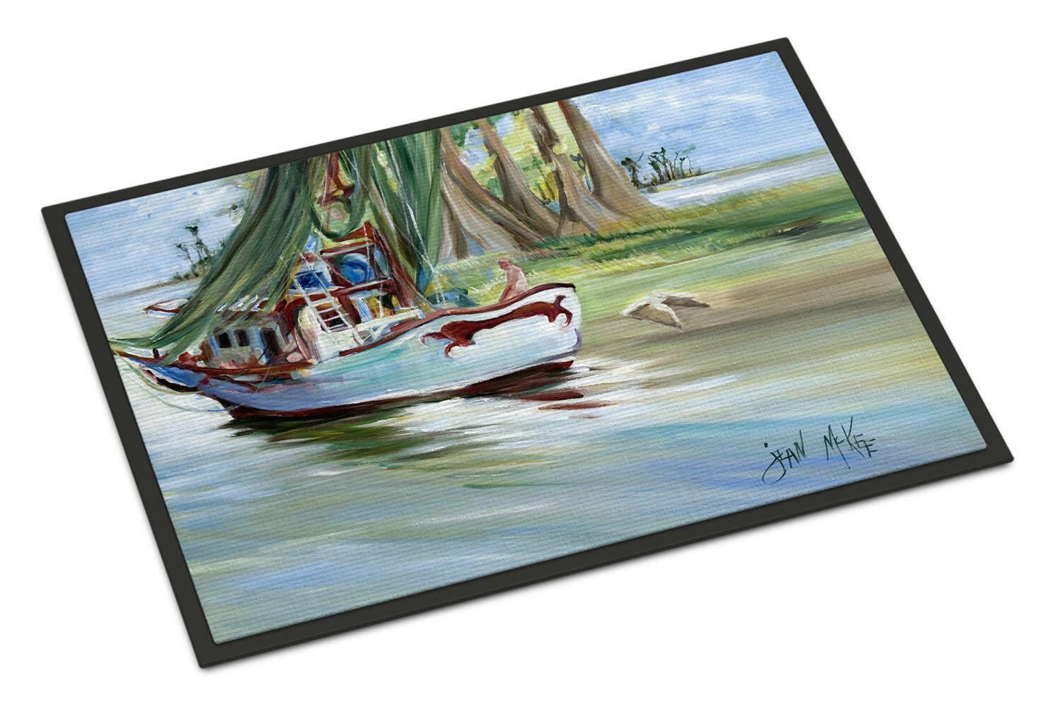 Jeannie Shrimp Boat Indoor or Outdoor Mat 18x27 JMK1060MAT - the-store.com