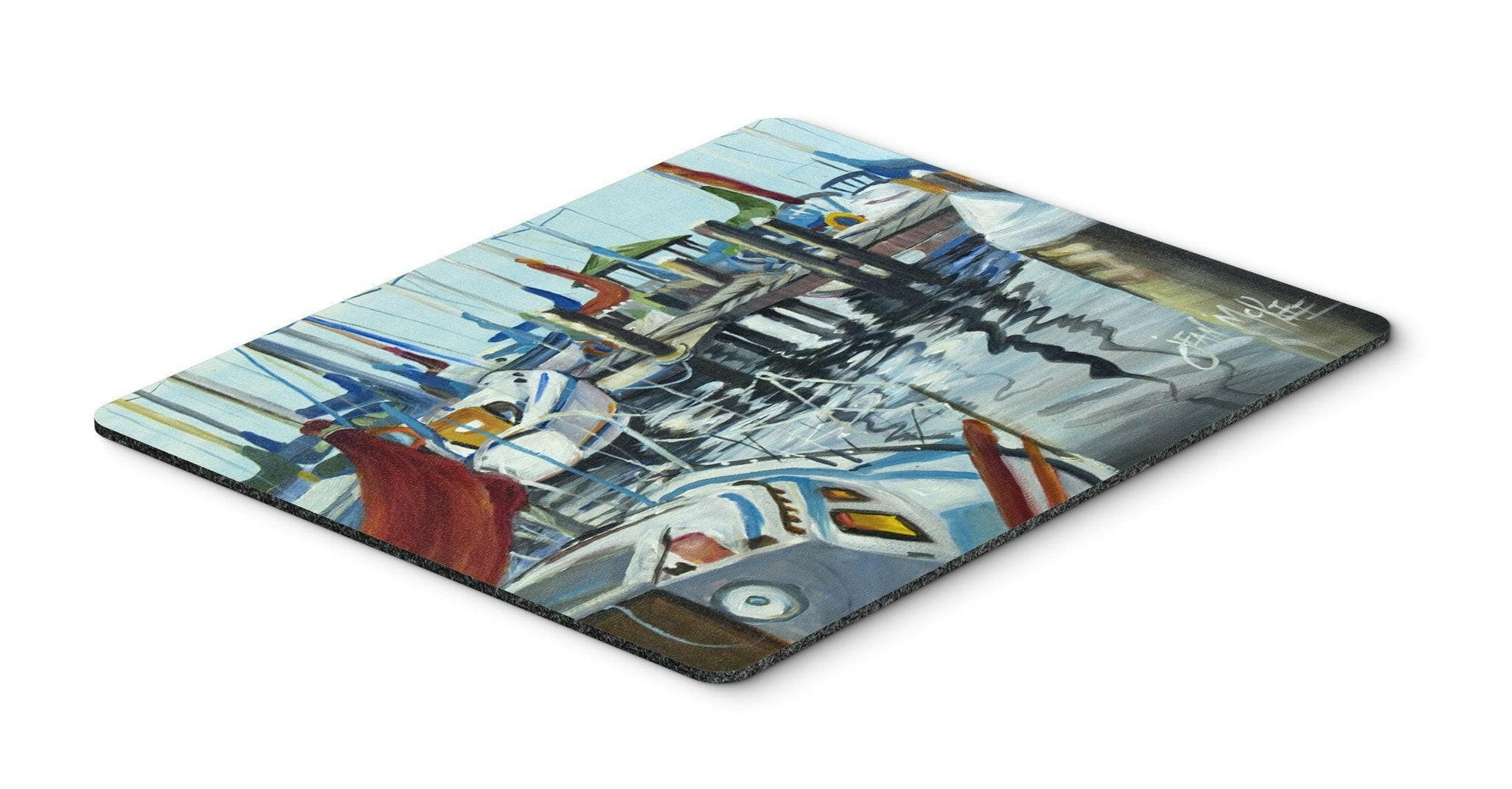 Orange Sail Sailboats Mouse Pad, Hot Pad or Trivet JMK1065MP by Caroline's Treasures