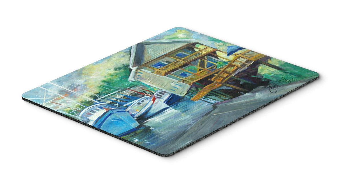 Ocean Springs Harbour Landing Mouse Pad, Hot Pad or Trivet JMK1069MP by Caroline&#39;s Treasures