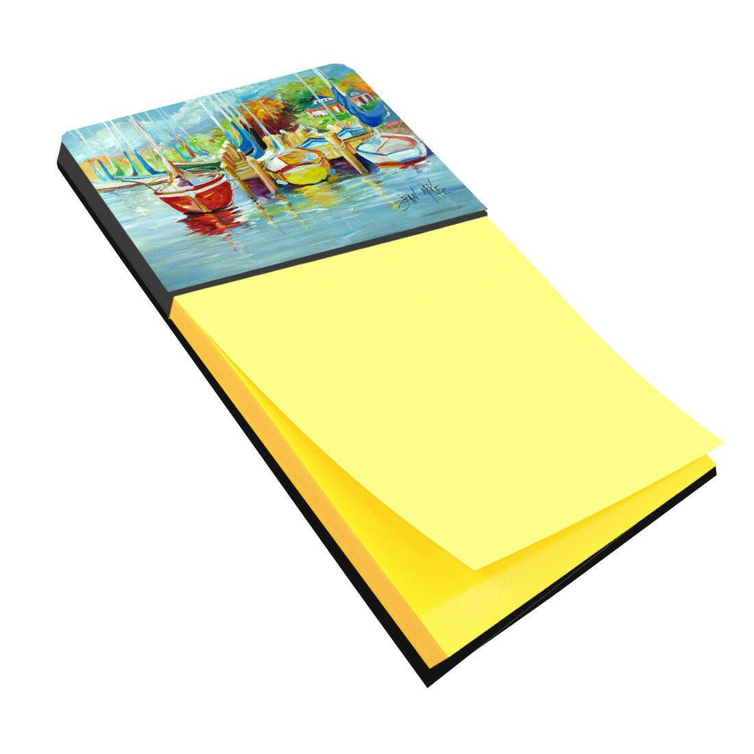 On the Dock Sailboats Sticky Note Holder JMK1070SN by Caroline's Treasures