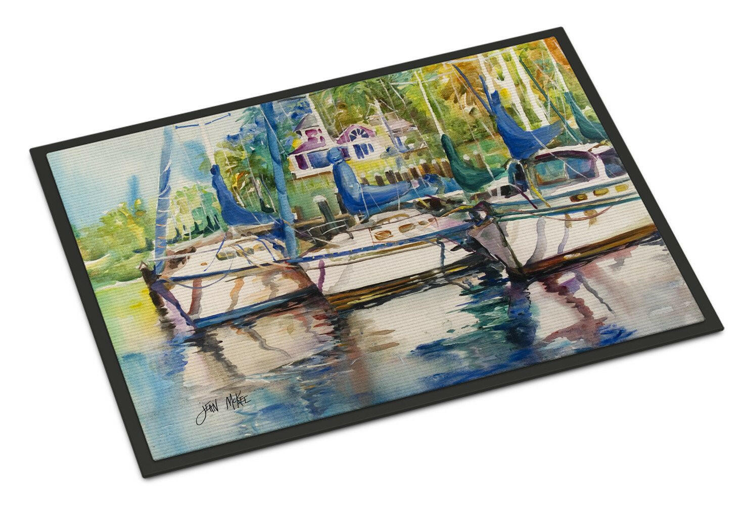 Safe Harbour Sailboats Indoor or Outdoor Mat 24x36 JMK1071JMAT - the-store.com