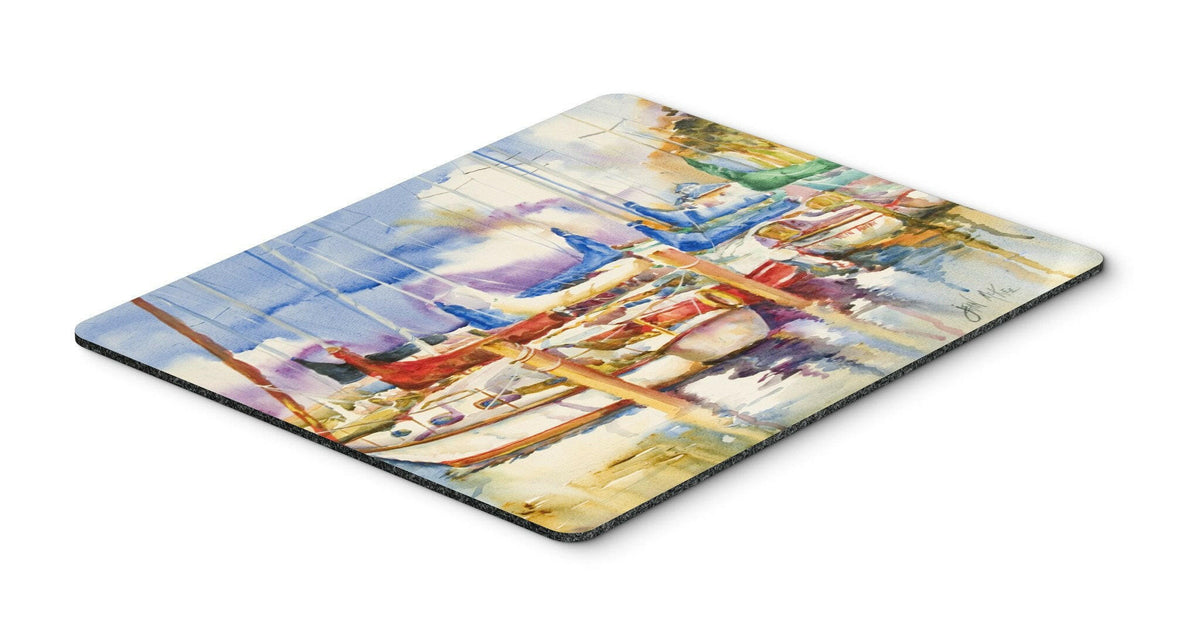 Run Away Sailboats Mouse Pad, Hot Pad or Trivet JMK1072MP by Caroline&#39;s Treasures