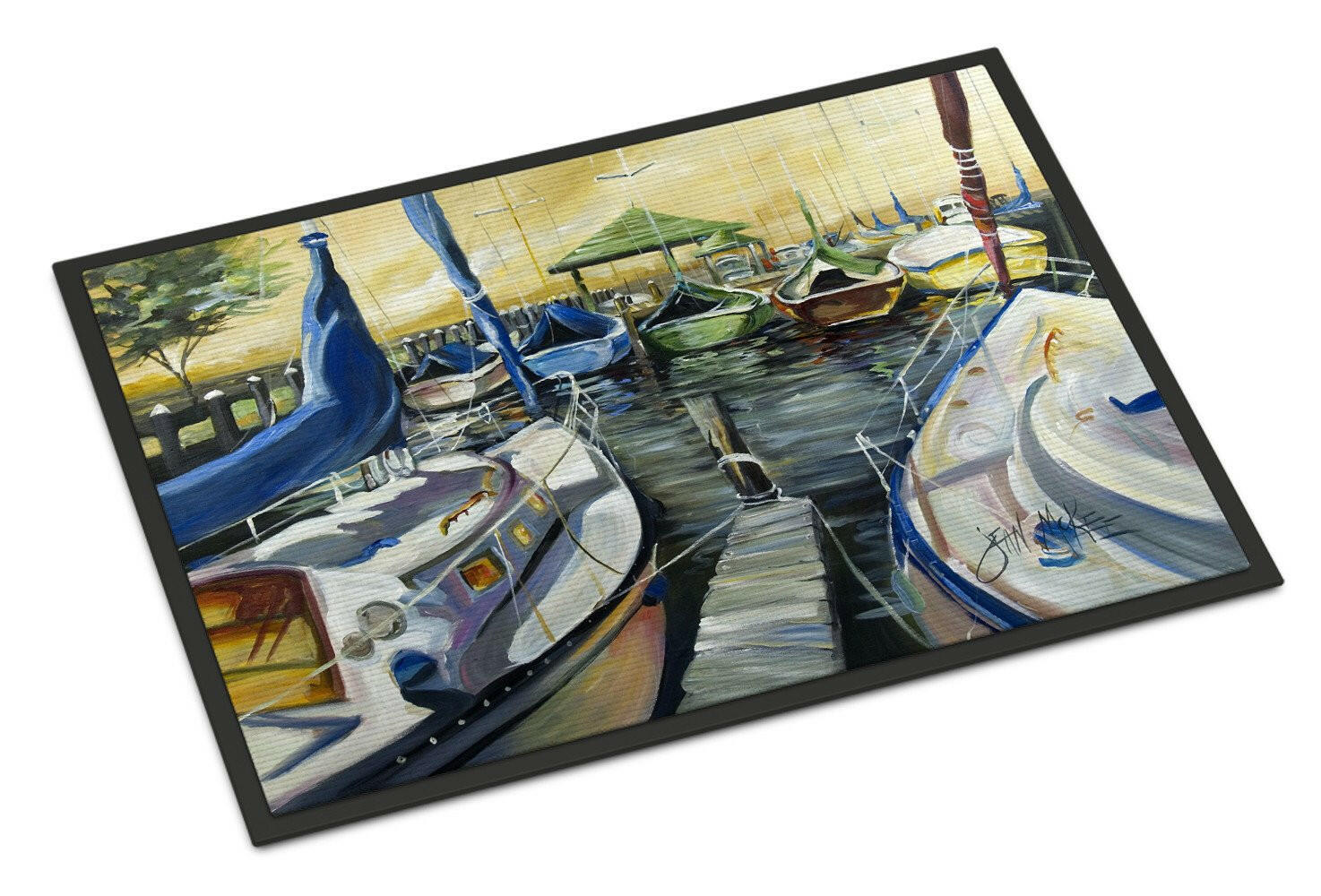 Seven Boats Sailboats Indoor or Outdoor Mat 24x36 JMK1075JMAT - the-store.com