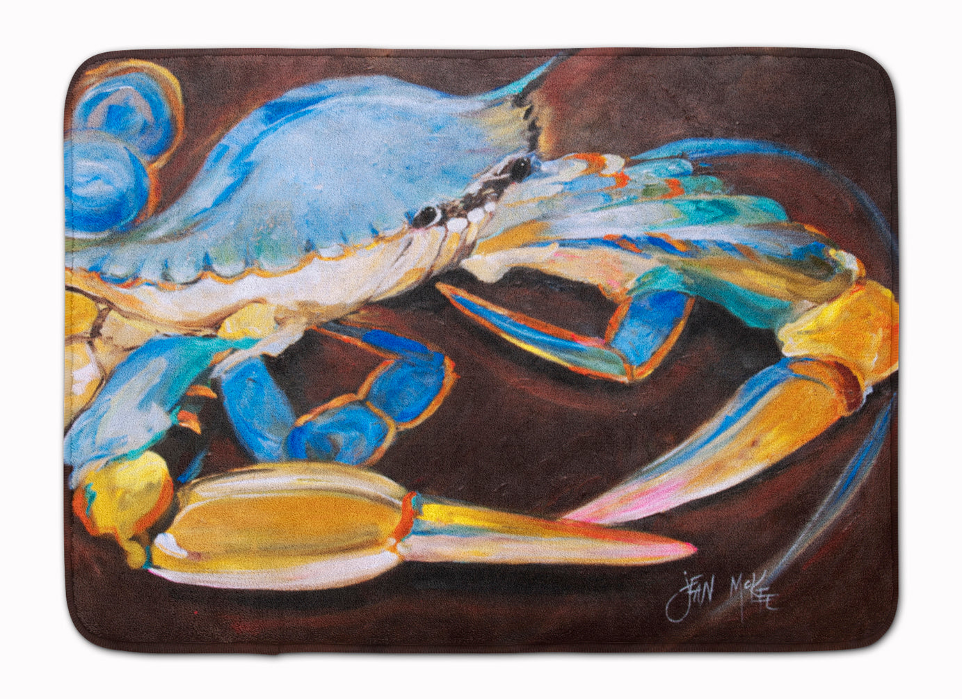 Blue Crab Machine Washable Memory Foam Mat JMK1090RUG - the-store.com