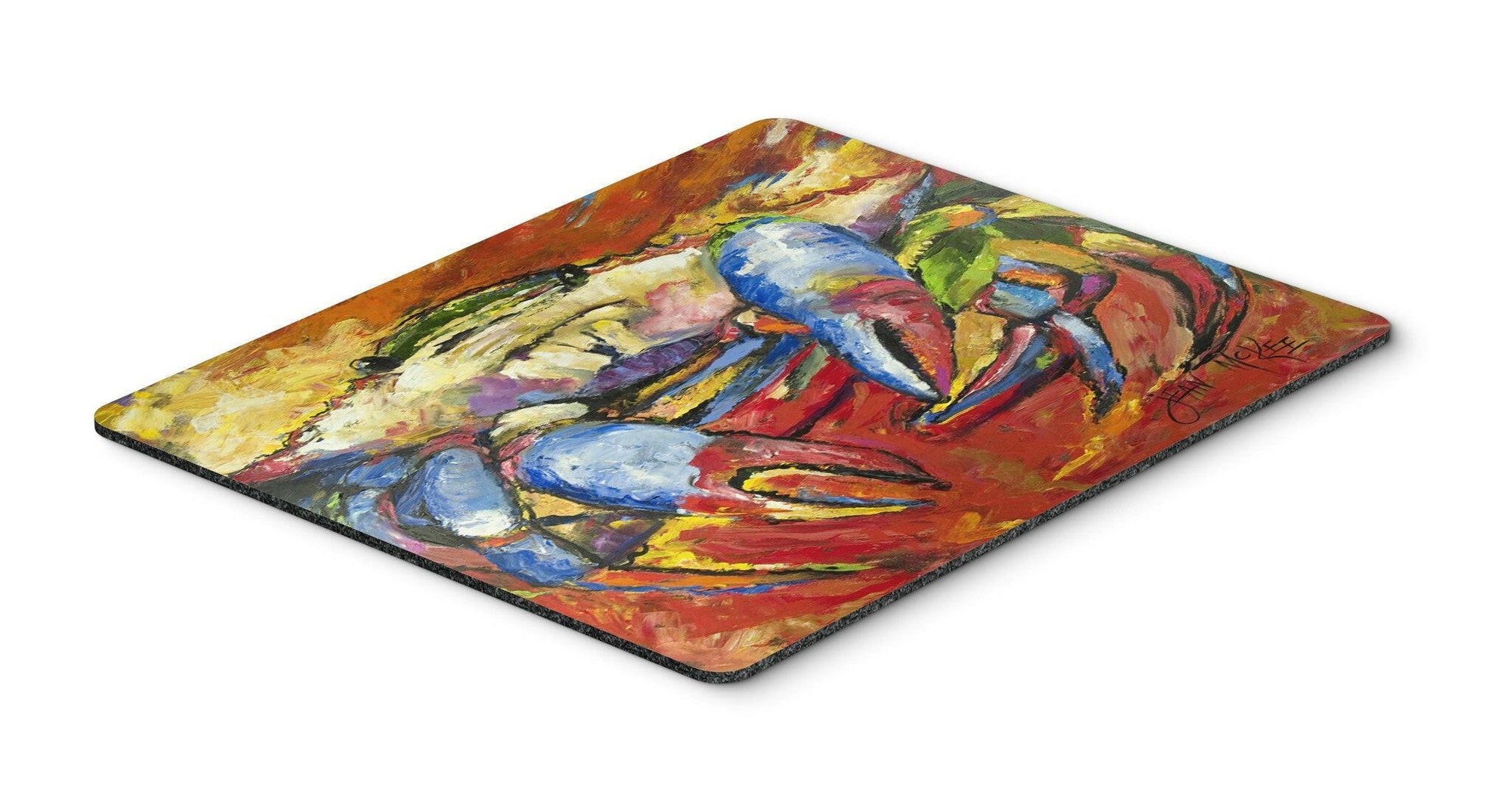 Blue Crab Red Mouse Pad, Hot Pad or Trivet JMK1107MP by Caroline's Treasures