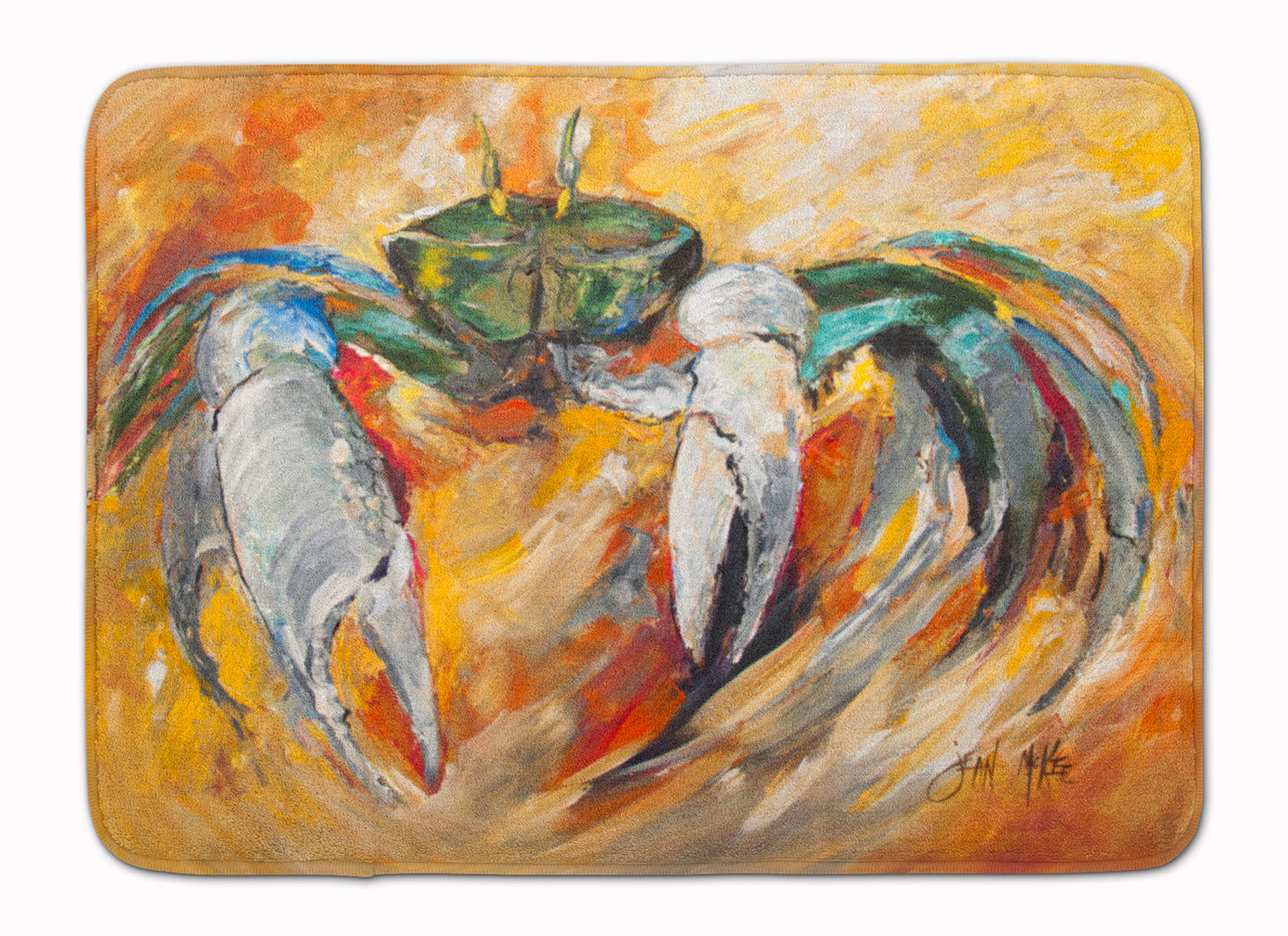 Blue Crab Machine Washable Memory Foam Mat JMK1108RUG - the-store.com