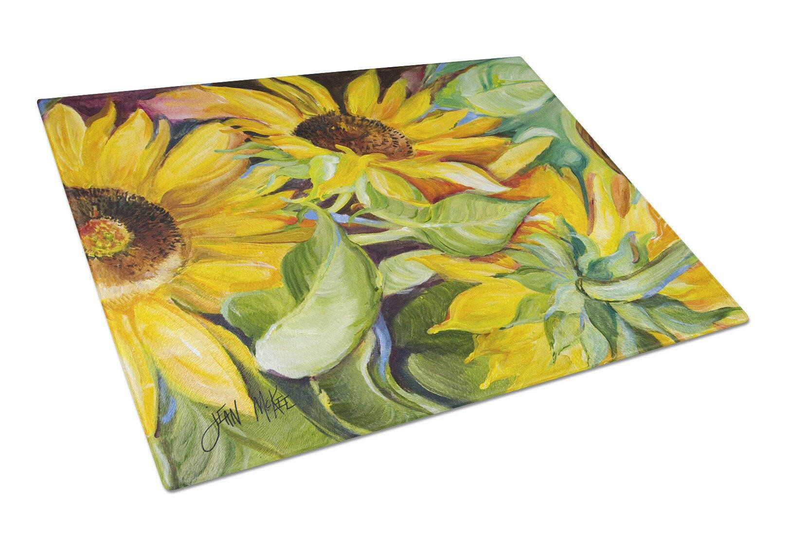 Sunflowers Glass Cutting Board Large JMK1122LCB by Caroline's Treasures