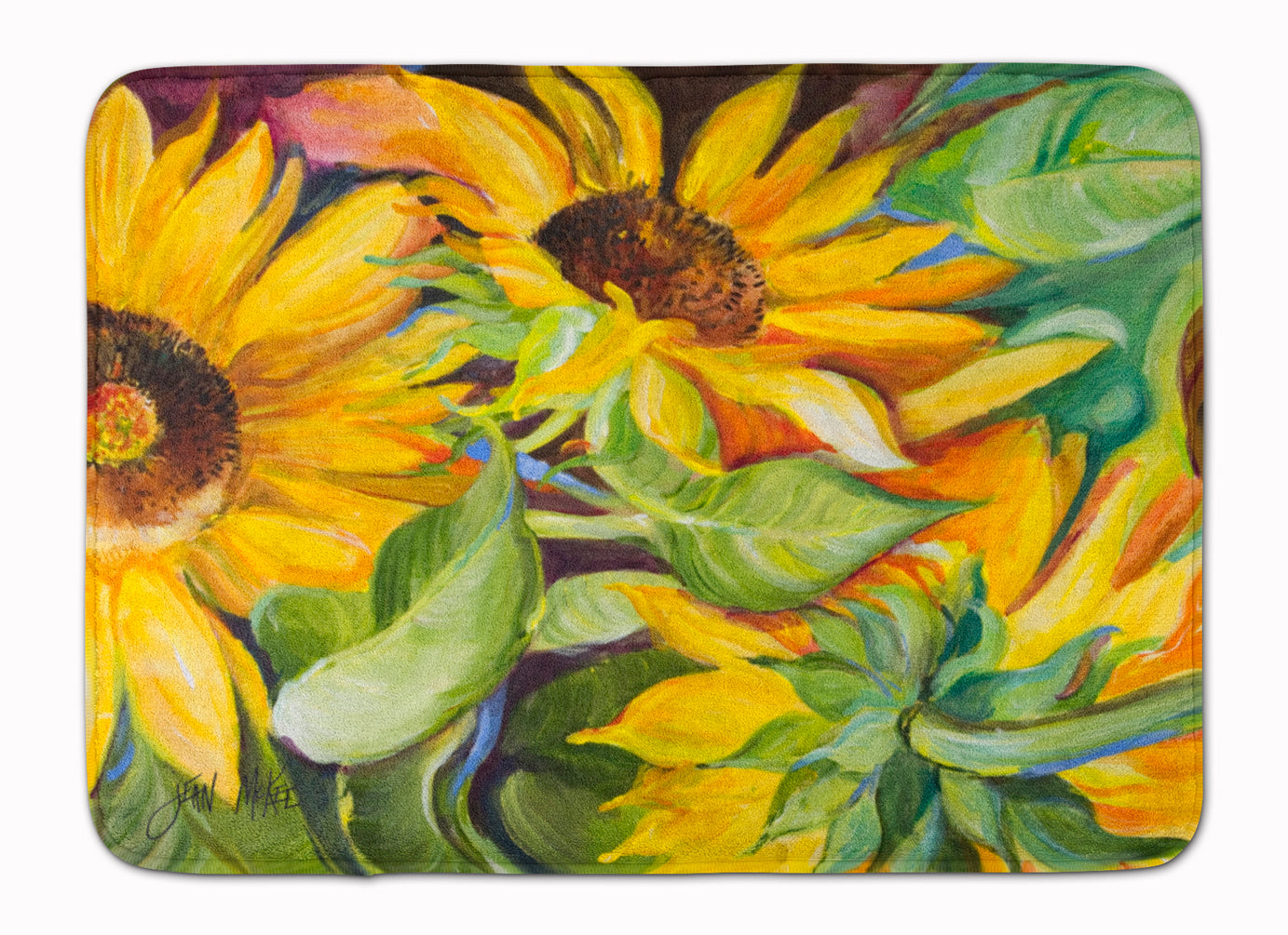 Sunflowers Machine Washable Memory Foam Mat JMK1122RUG - the-store.com