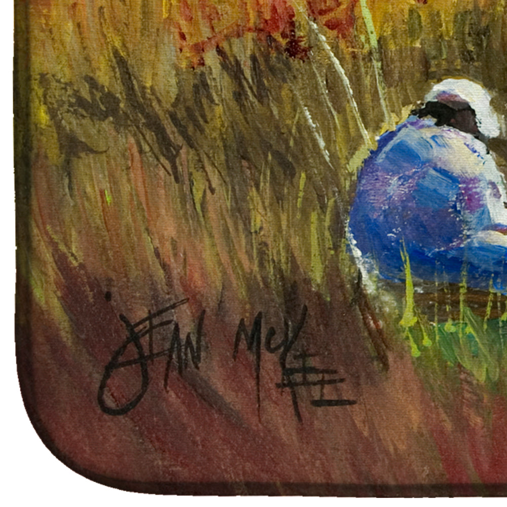 Fisherman on the Bank Dish Drying Mat JMK1125DDM  the-store.com.