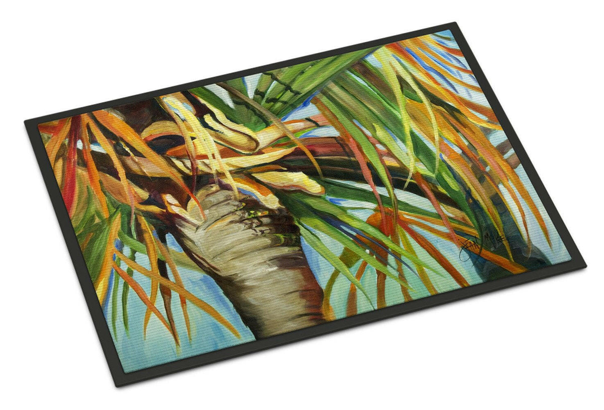 Orange Top Palm Tree Indoor or Outdoor Mat 18x27 JMK1129MAT - the-store.com