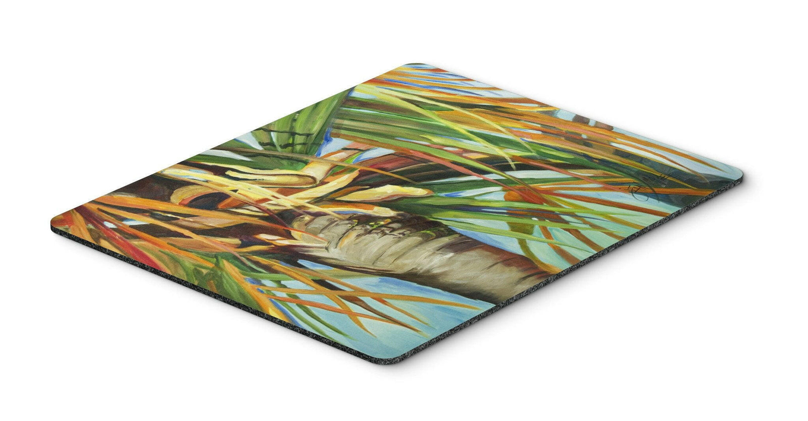 Orange Top Palm Tree Mouse Pad, Hot Pad or Trivet JMK1129MP by Caroline's Treasures