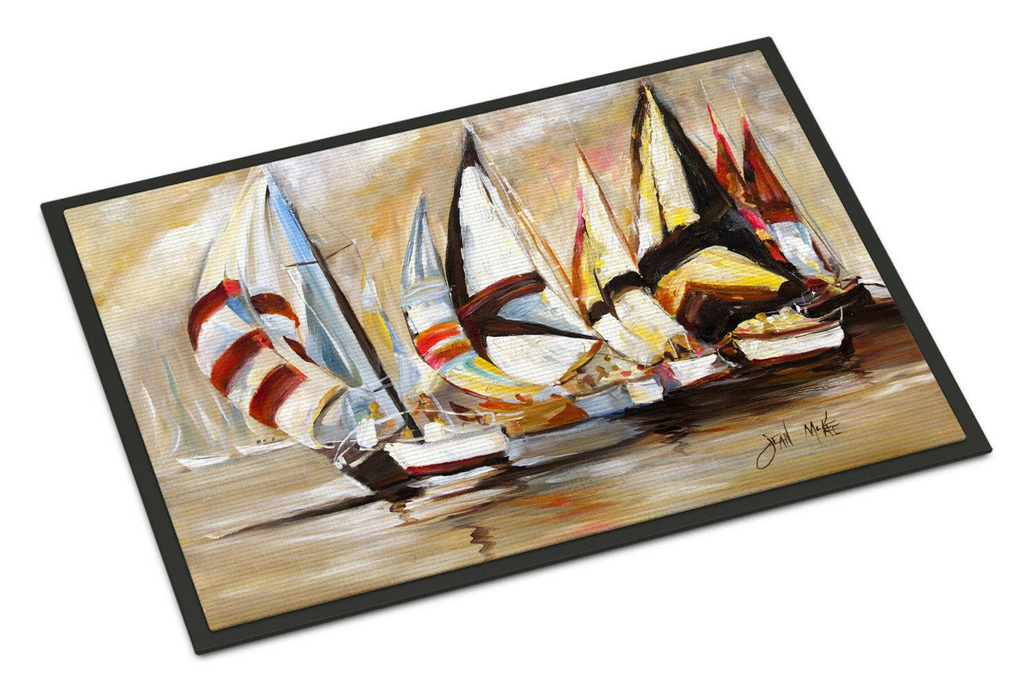 Boat Binge Sailboats Indoor or Outdoor Mat 24x36 JMK1136JMAT - the-store.com