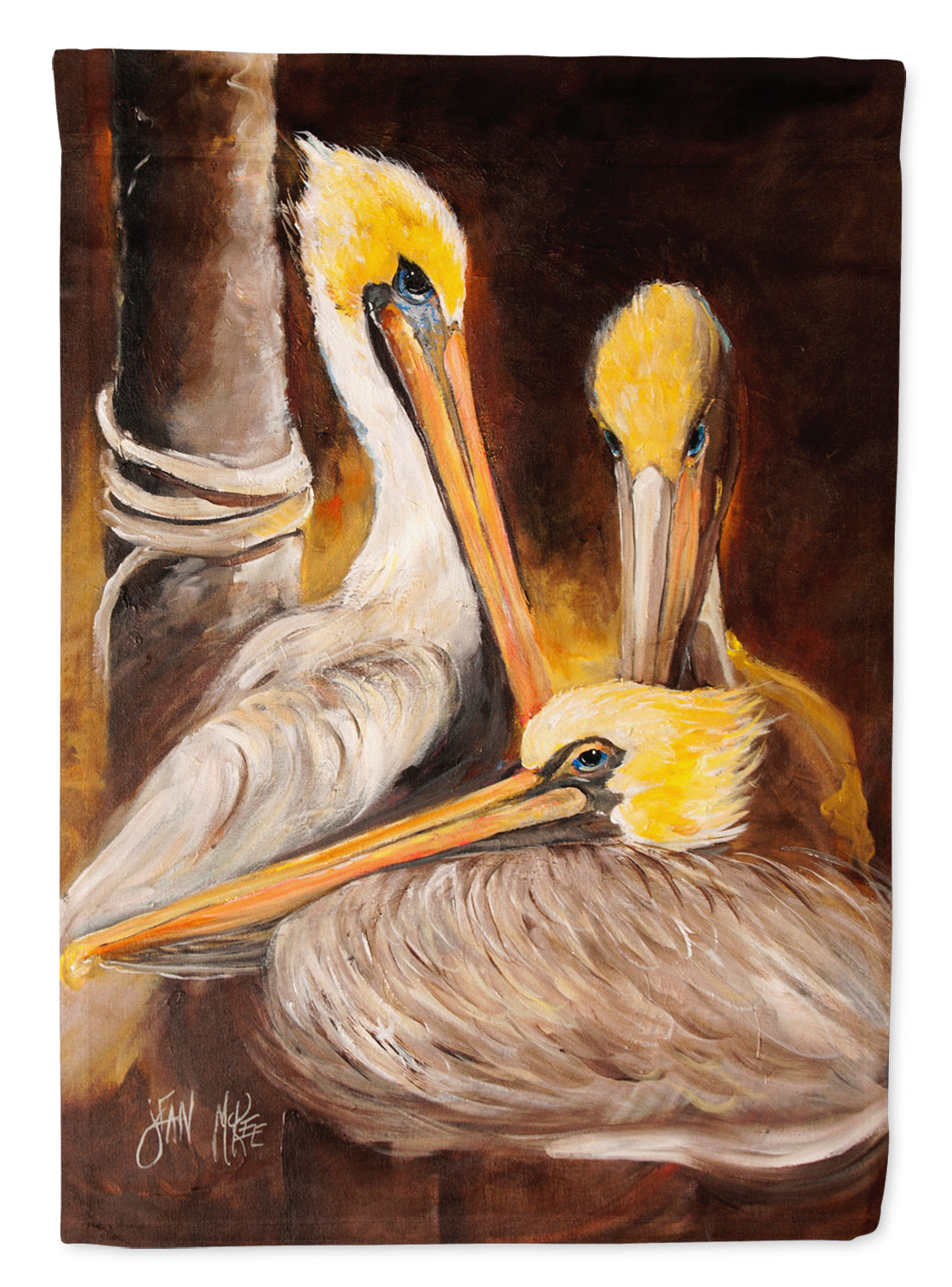 Brown Pelicans Flag Garden Size JMK1146GF  the-store.com.