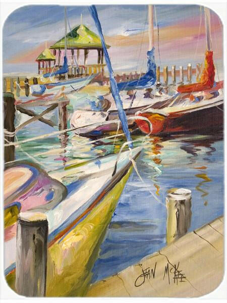 Boat Docks Sailboats Mouse Pad, Hot Pad or Trivet JMK1151MP by Caroline's Treasures