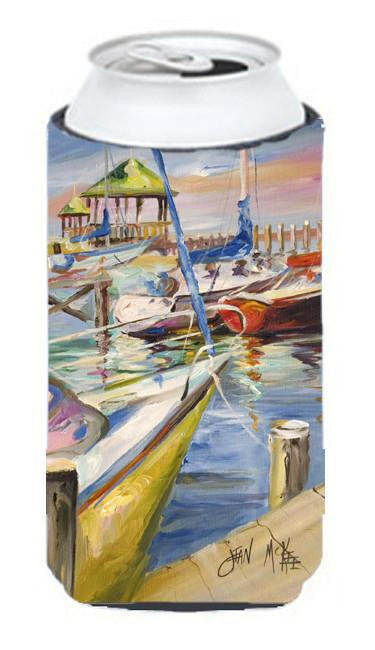 Boat Docks Sailboats Tall Boy Beverage Insulator Hugger JMK1151TBC by Caroline&#39;s Treasures