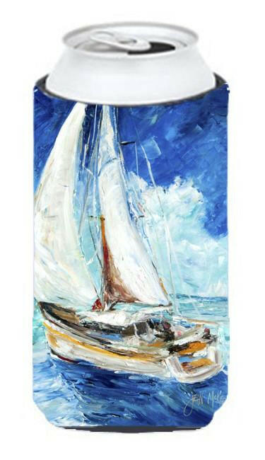 Sailboats in Blue Tall Boy Beverage Insulator Hugger JMK1153TBC by Caroline&#39;s Treasures