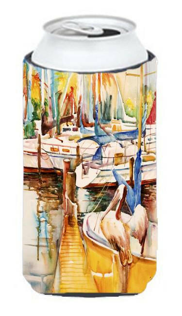 Sailboats and Pelicans Tall Boy Beverage Insulator Hugger JMK1160TBC by Caroline's Treasures