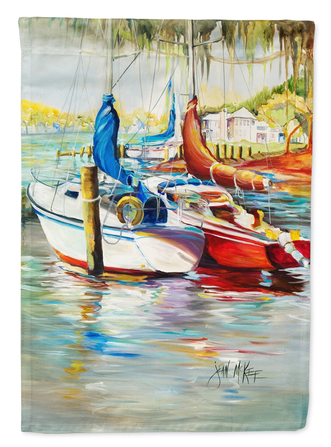 Ecor Rouge Sailboat Flag Garden Size JMK1161GF  the-store.com.