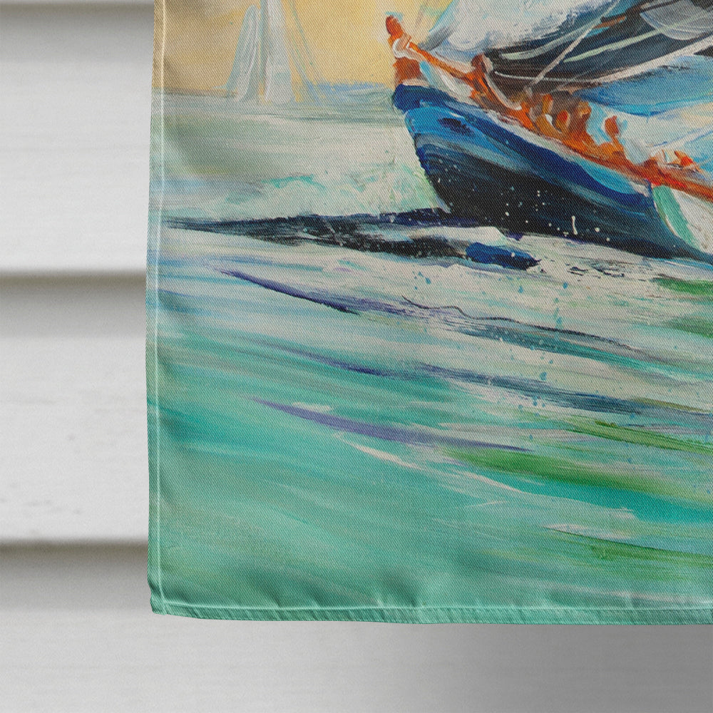 Cruising the Coast Sailboats Flag Canvas House Size JMK1163CHF  the-store.com.