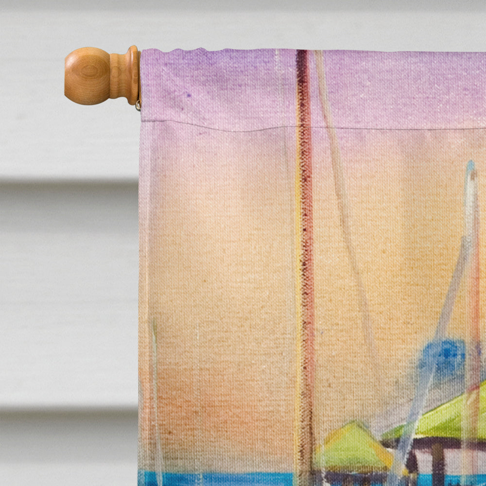 Purple Sailboats Flag Canvas House Size JMK1165CHF  the-store.com.