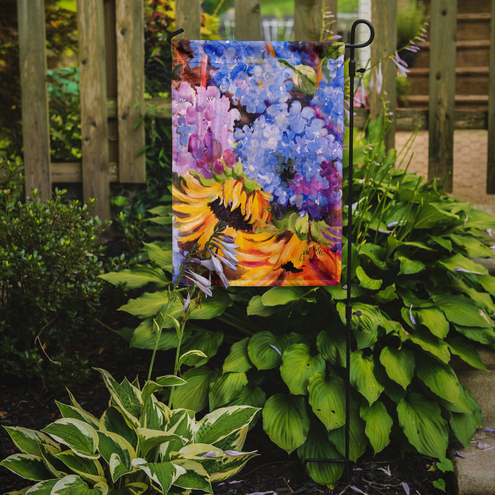 Hydrangeas and Sunflowers Flag Garden Size JMK1175GF  the-store.com.