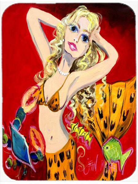 Red Mermaid Mouse Pad, Hot Pad or Trivet JMK1181MP by Caroline's Treasures