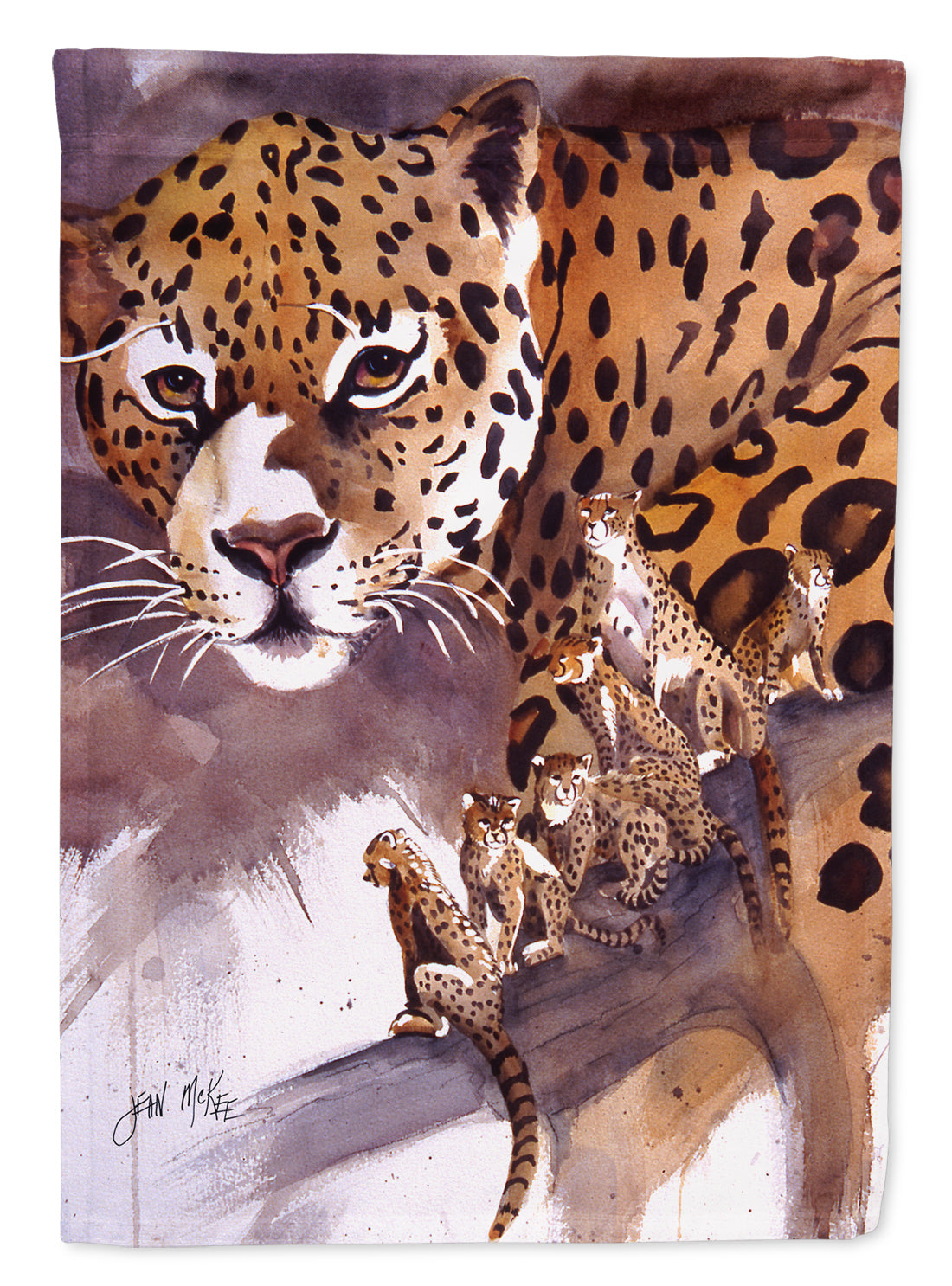 Cheetah Flag Canvas House Size JMK1193CHF  the-store.com.