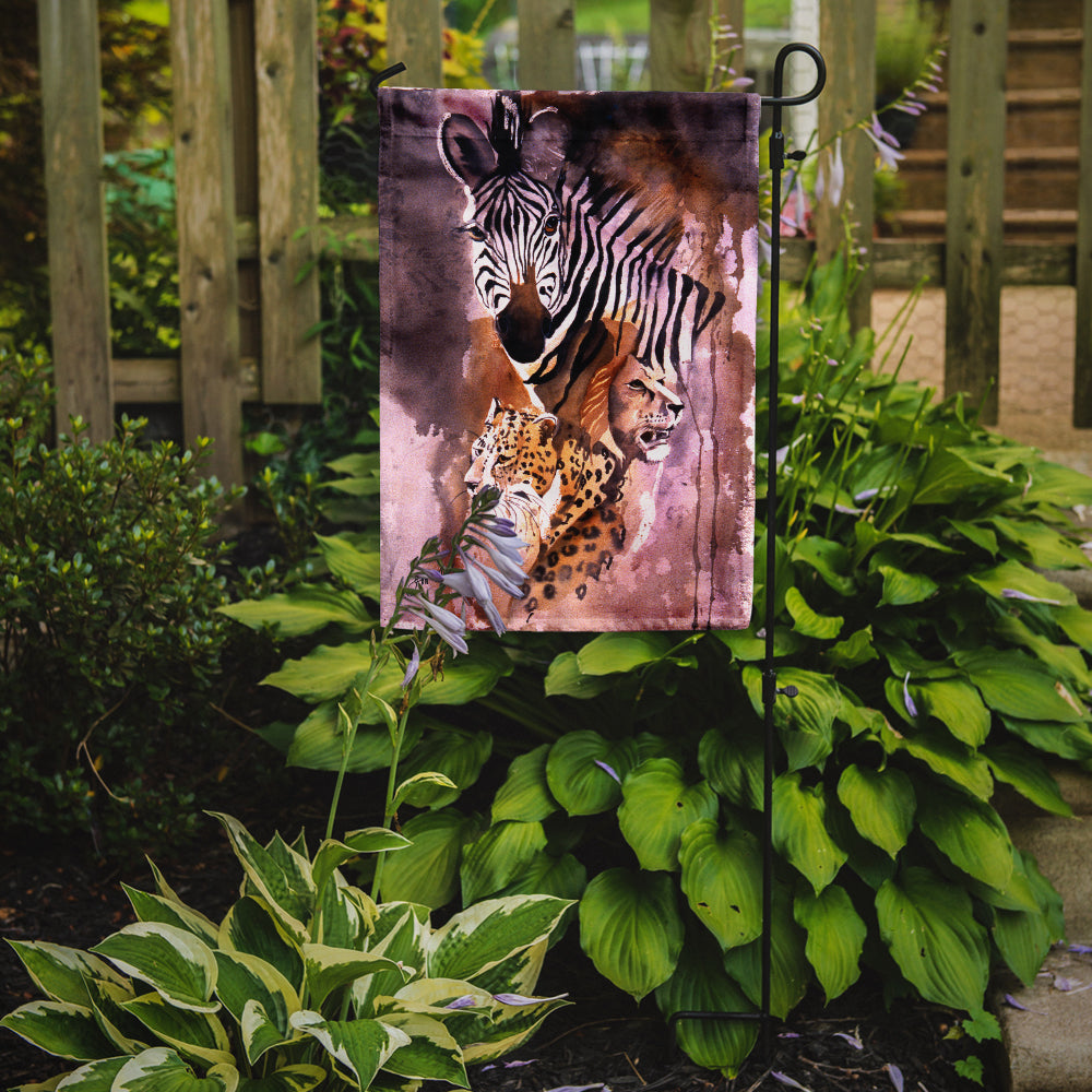 Cheetah, Lion, and Zebra Flag Garden Size JMK1194GF  the-store.com.