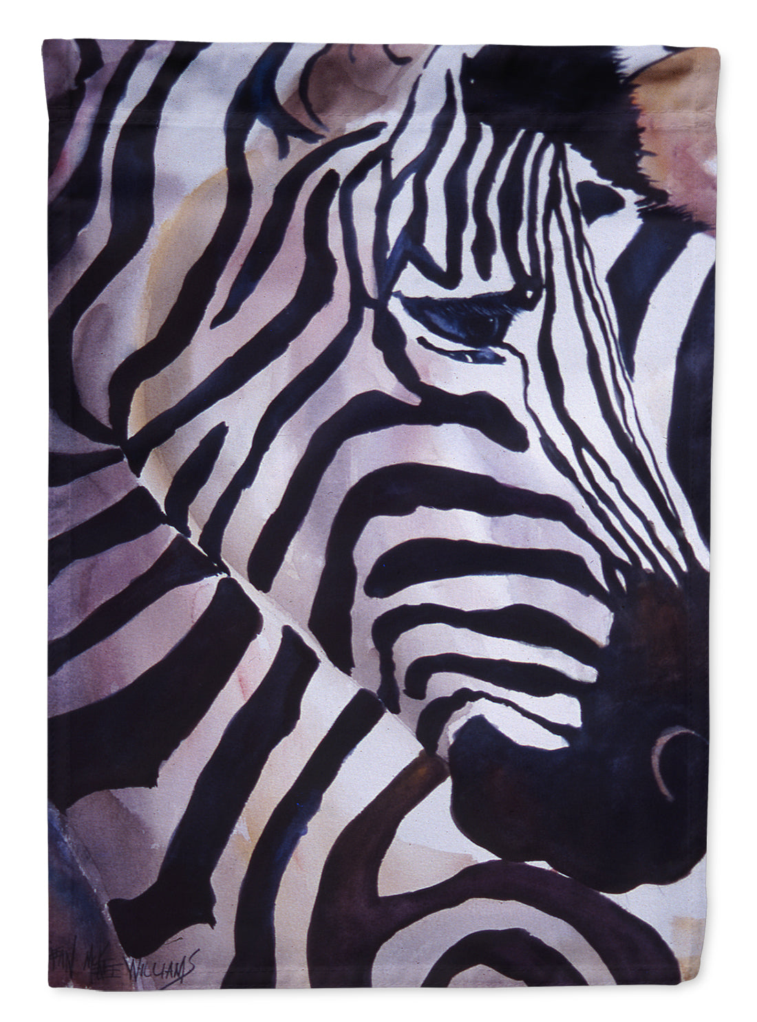 Zebra Head Flag Canvas House Size JMK1198CHF  the-store.com.