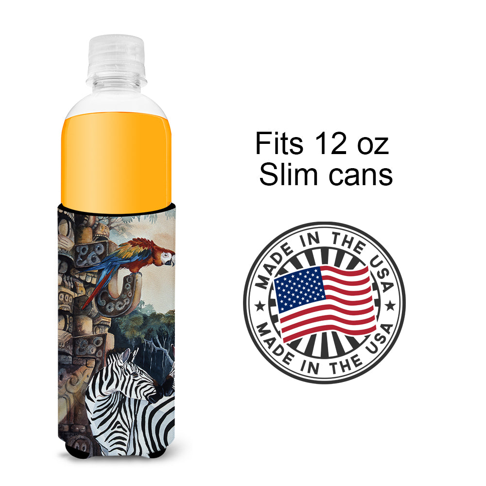 Zebras and Parrots Ultra Beverage Insulators for slim cans JMK1200MUK.