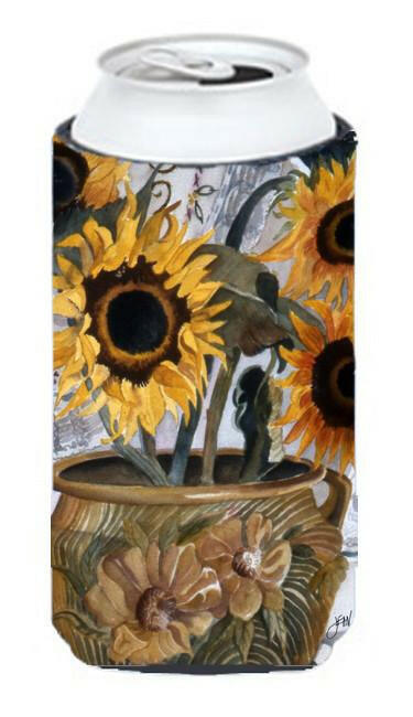 Pot of Sunflowers Tall Boy Beverage Insulator Hugger JMK1202TBC by Caroline's Treasures