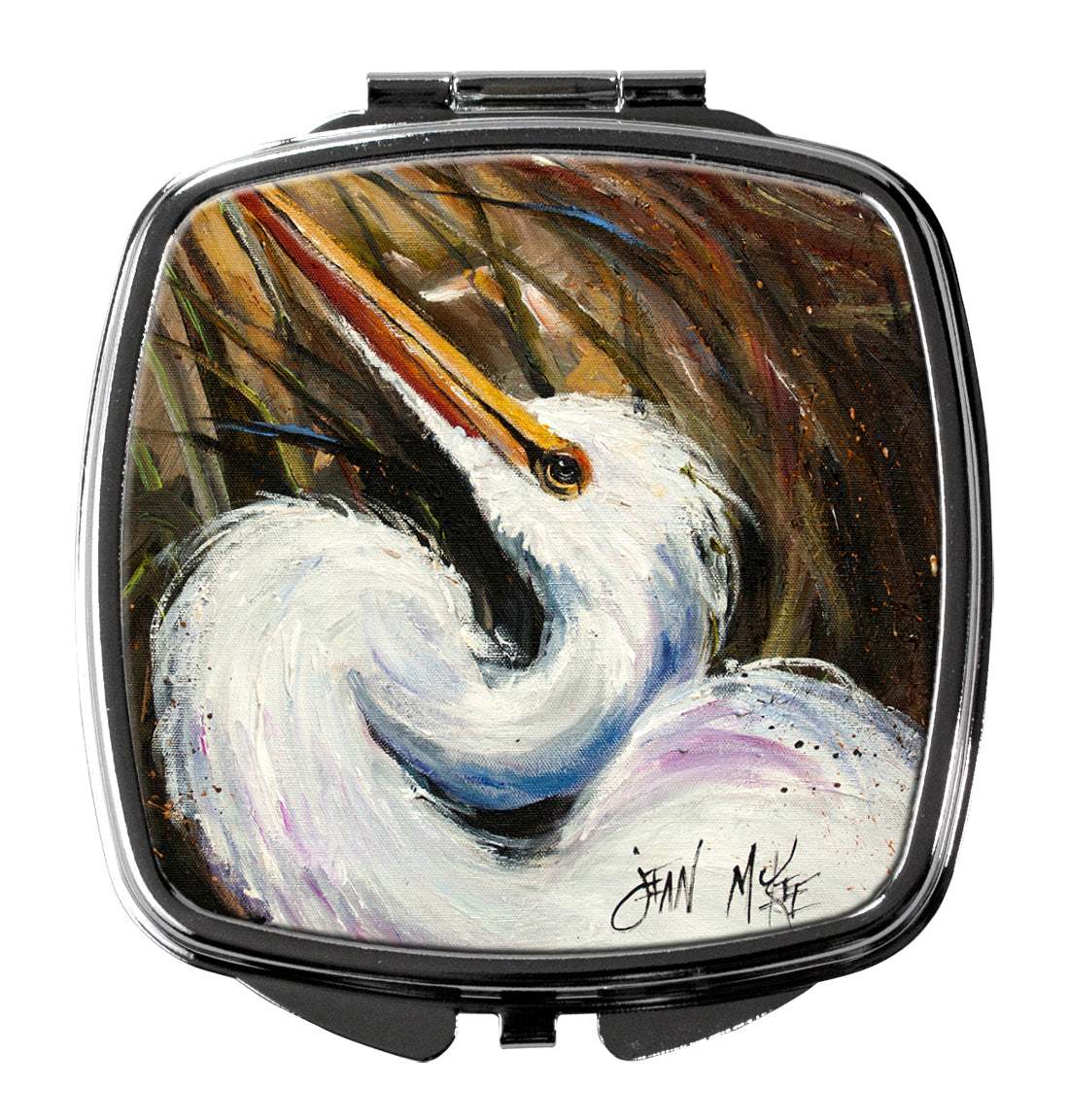 White Egret Compact Mirror JMK1214SCM  the-store.com.