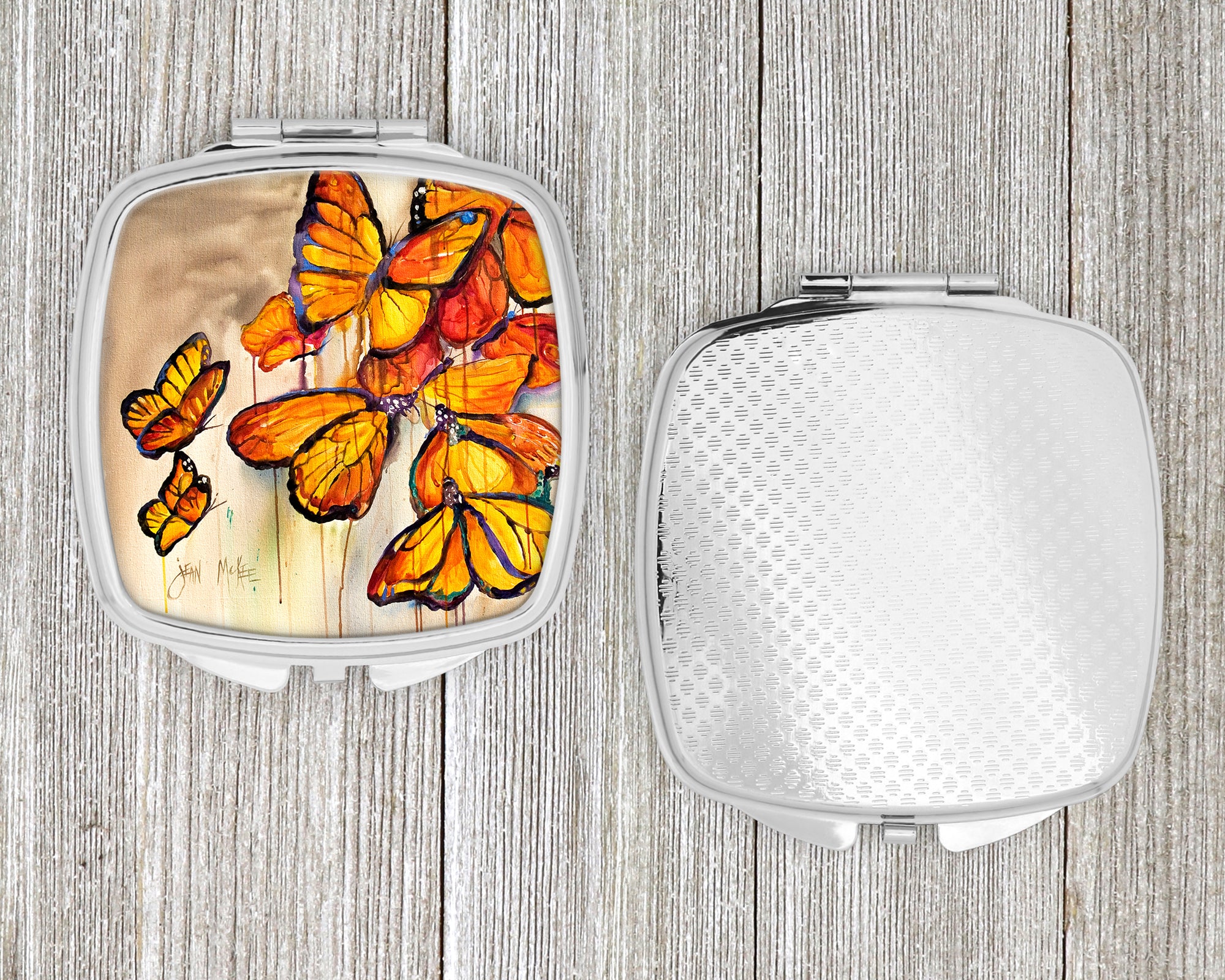 Butterflies Compact Mirror JMK1220SCM  the-store.com.