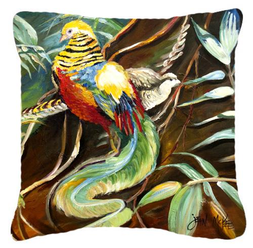 Mandarin Pheasant Canvas Fabric Decorative Pillow by Caroline&#39;s Treasures