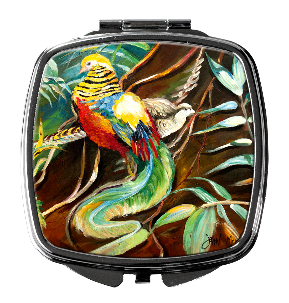 Mandarin Pheasant Compact Mirror JMK1221SCM  the-store.com.