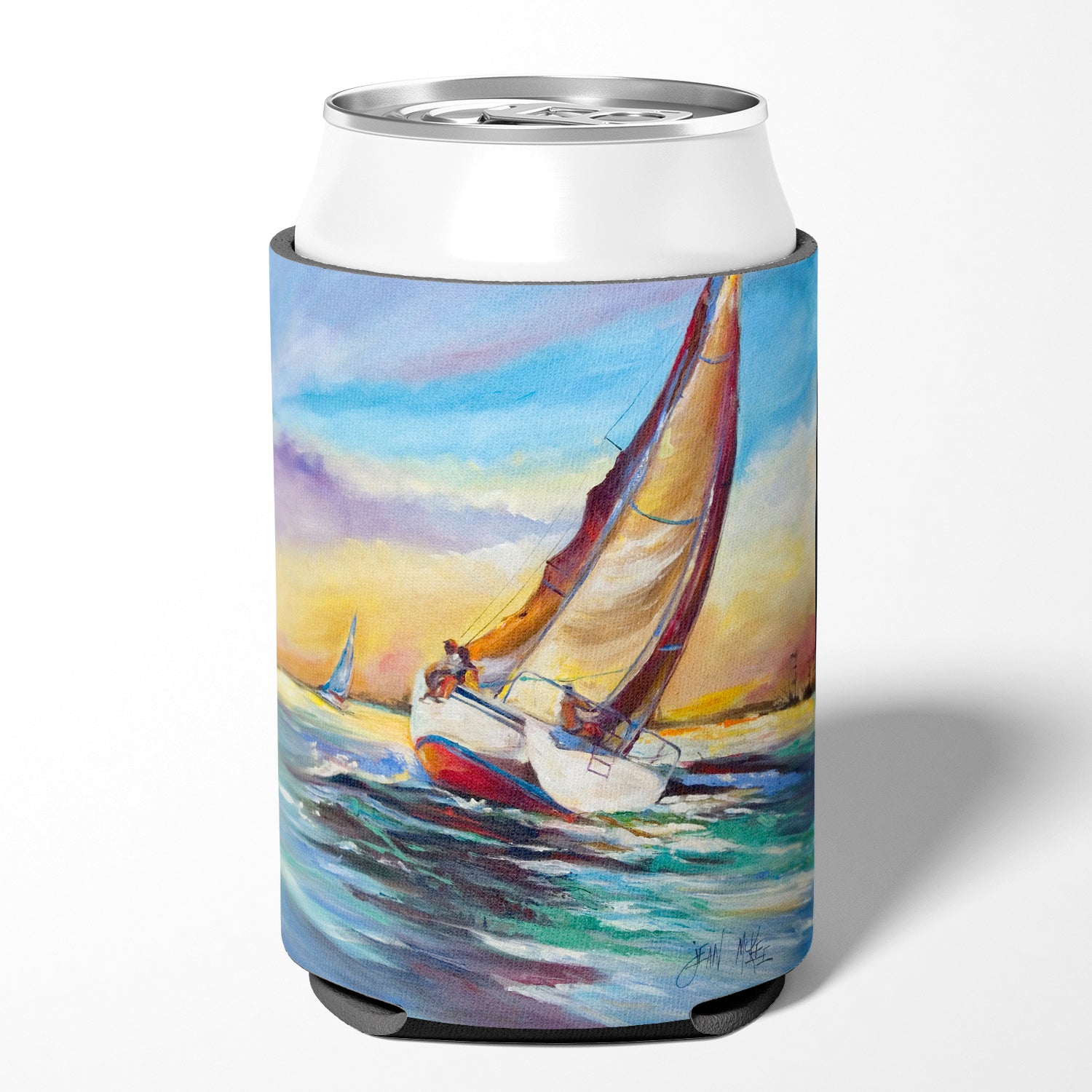 Horn Island Boat Race Sailboats Can or Bottle Hugger JMK1237CC.