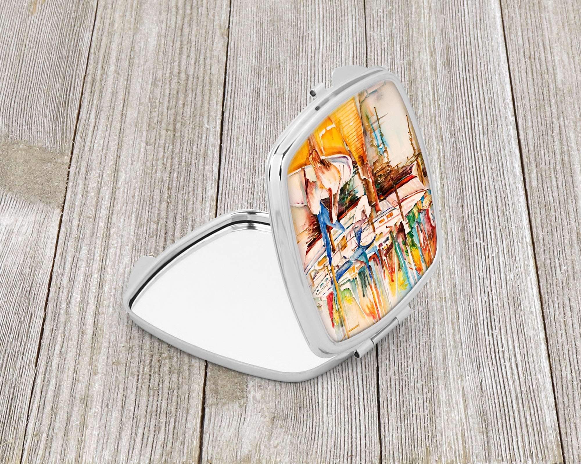 Pelicans and Sailboats Compact Mirror JMK1238SCM  the-store.com.